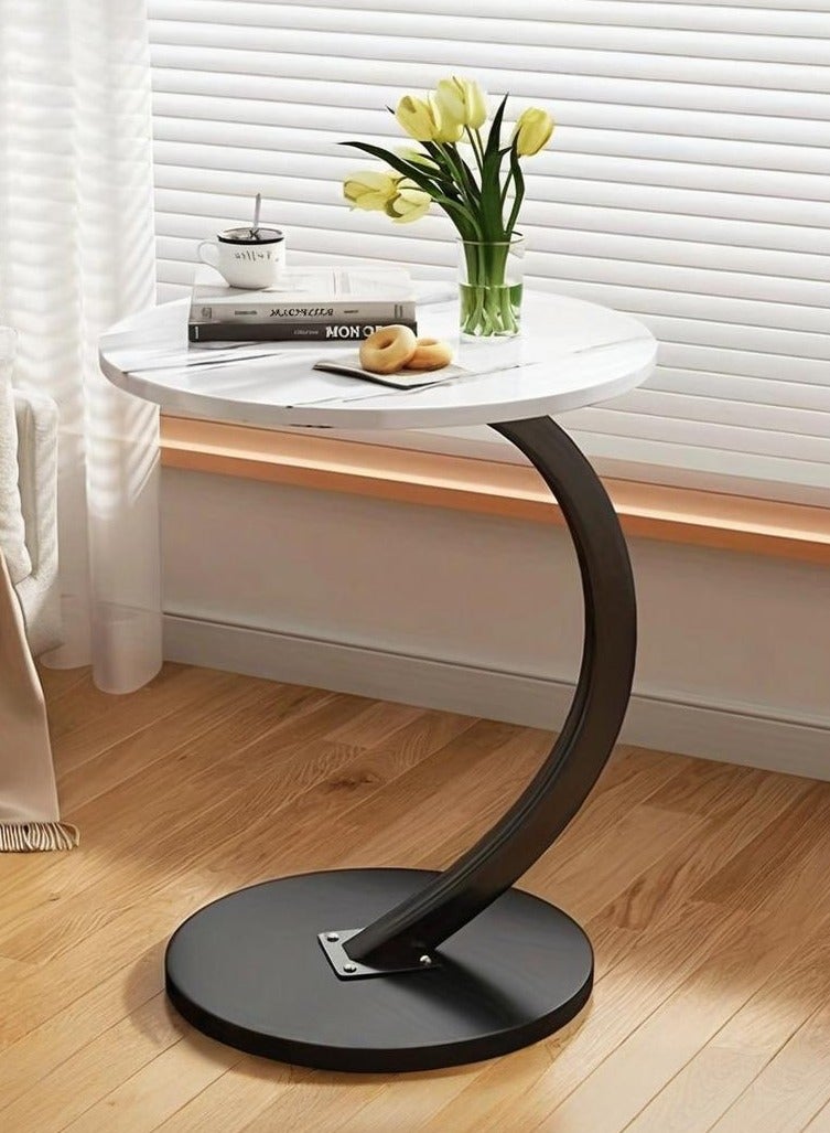 XiuWoo Nordic Style Simple Coffee Table Sofa Side Round Table End Table For Home Living Room Bedroom Study Room Office - Image 1