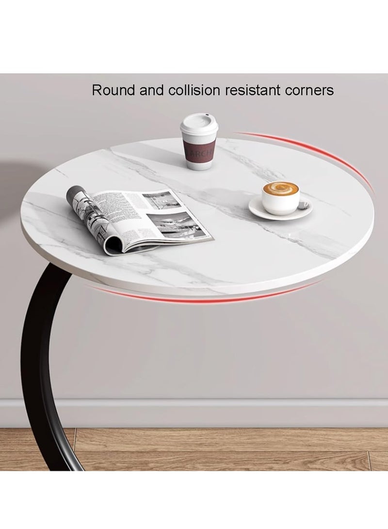 XiuWoo Nordic Style Simple Coffee Table Sofa Side Round Table End Table For Home Living Room Bedroom Study Room Office - Image 3