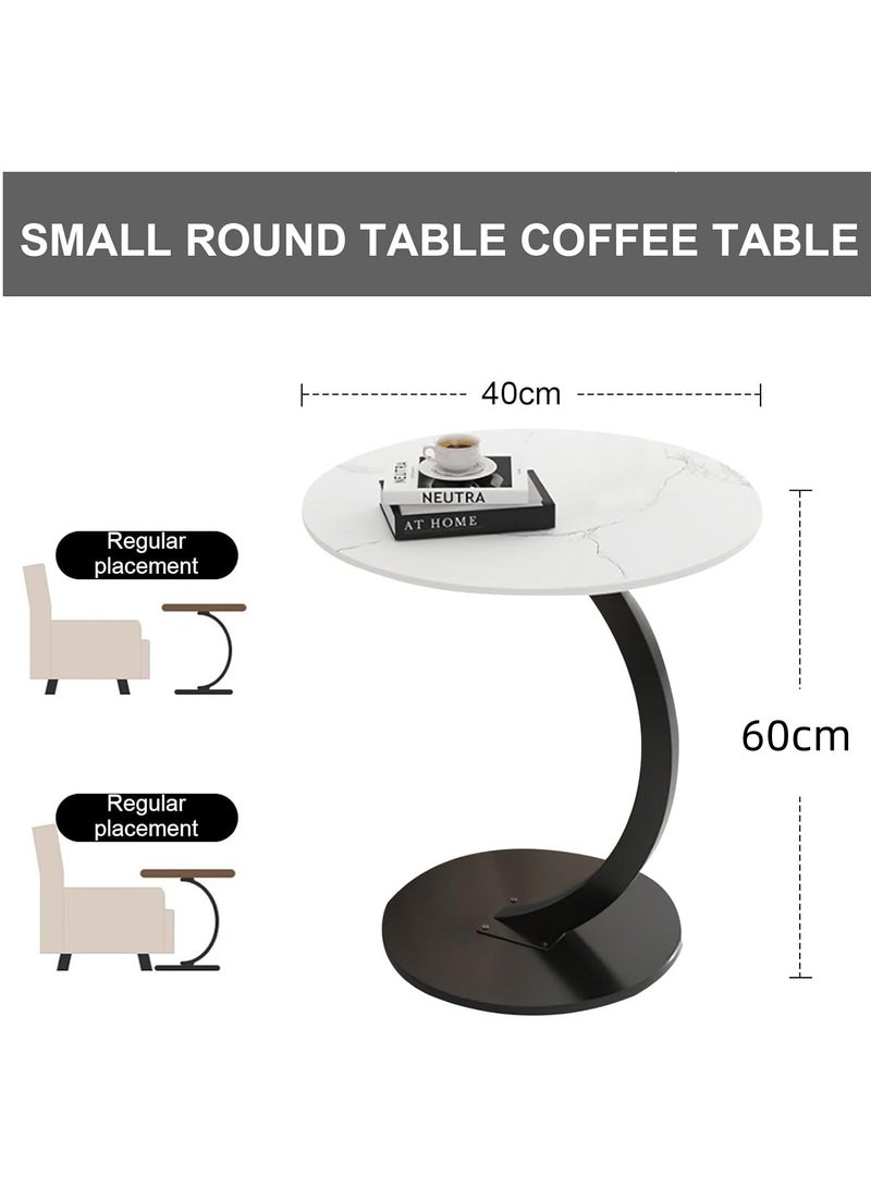 XiuWoo Nordic Style Simple Coffee Table Sofa Side Round Table End Table For Home Living Room Bedroom Study Room Office - Image 2