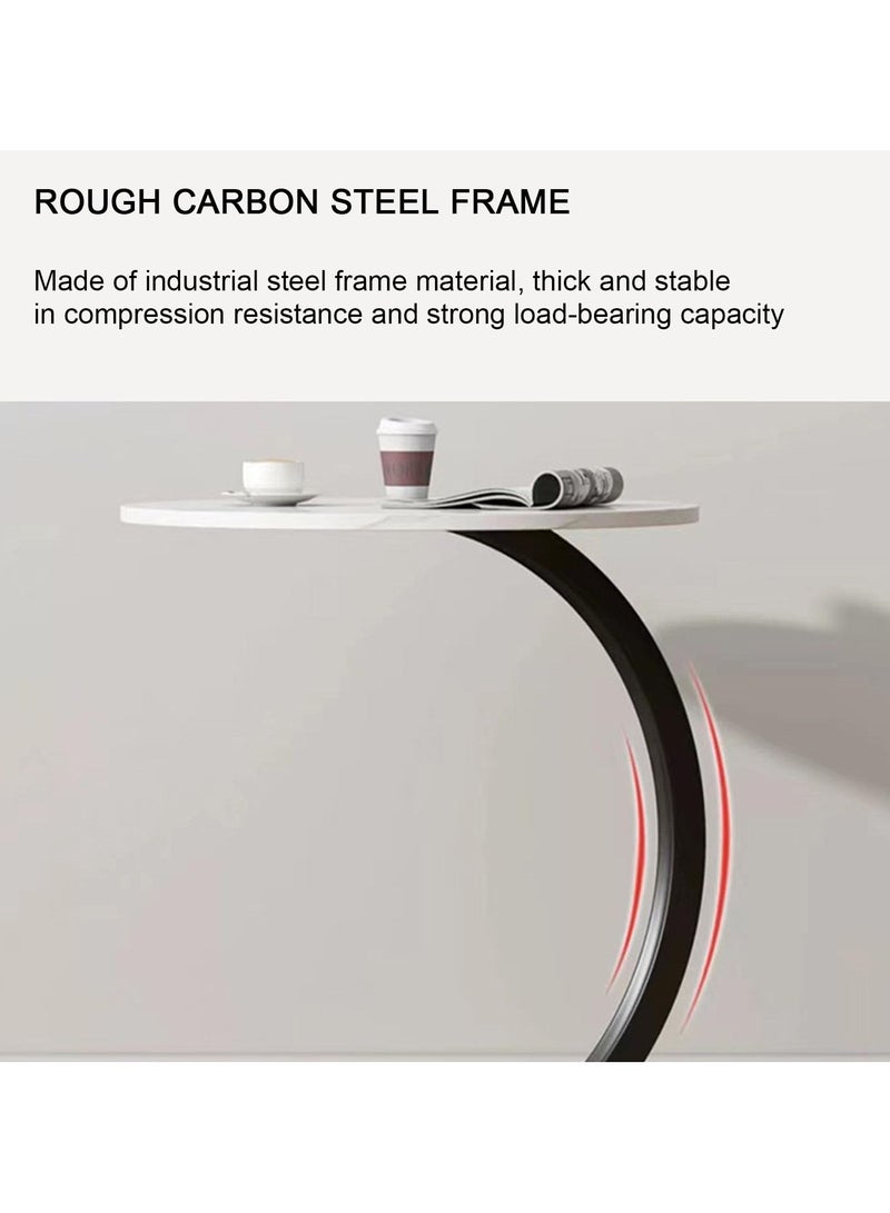 XiuWoo Nordic Style Simple Coffee Table Sofa Side Round Table End Table For Home Living Room Bedroom Study Room Office - Image 5