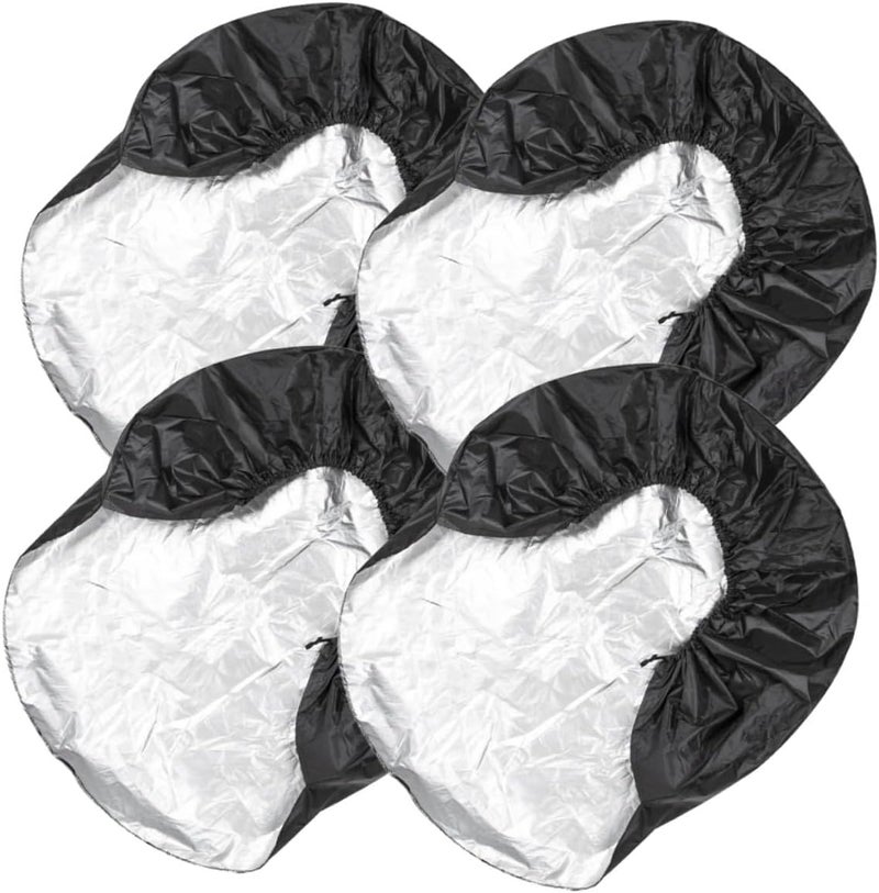 ULTECHNOVO 4pcs Tire Covers for Rvs Trailers Campers Dustproof Protection for Spare Tires Fits Uv and Snow Resistance - Image 1