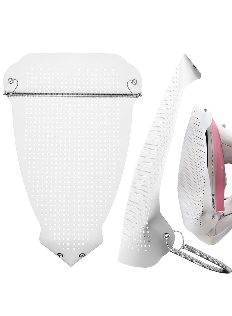 LAIAOCISI 2 Pcs Ironing Shoe Cover, Steam Iron Guard on Most Standard Size, Easy Installation for All Fabrics, Bag - Image 1