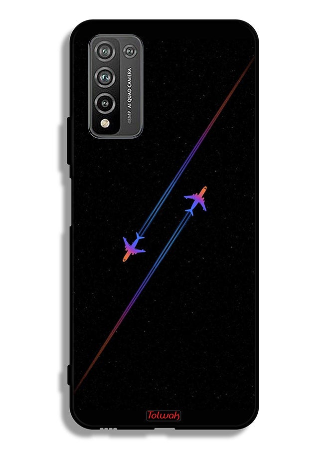 Tolwak Honor 10X Lite Protective Case Cover Airplanes Art - Image 2