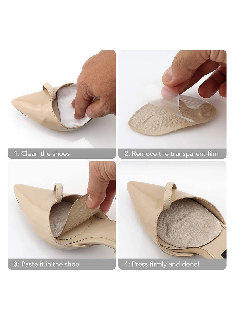 3 Pairs Metatarsal Pads Foot Cushions Nonslip  Reusable Great for High Heels - Image 3