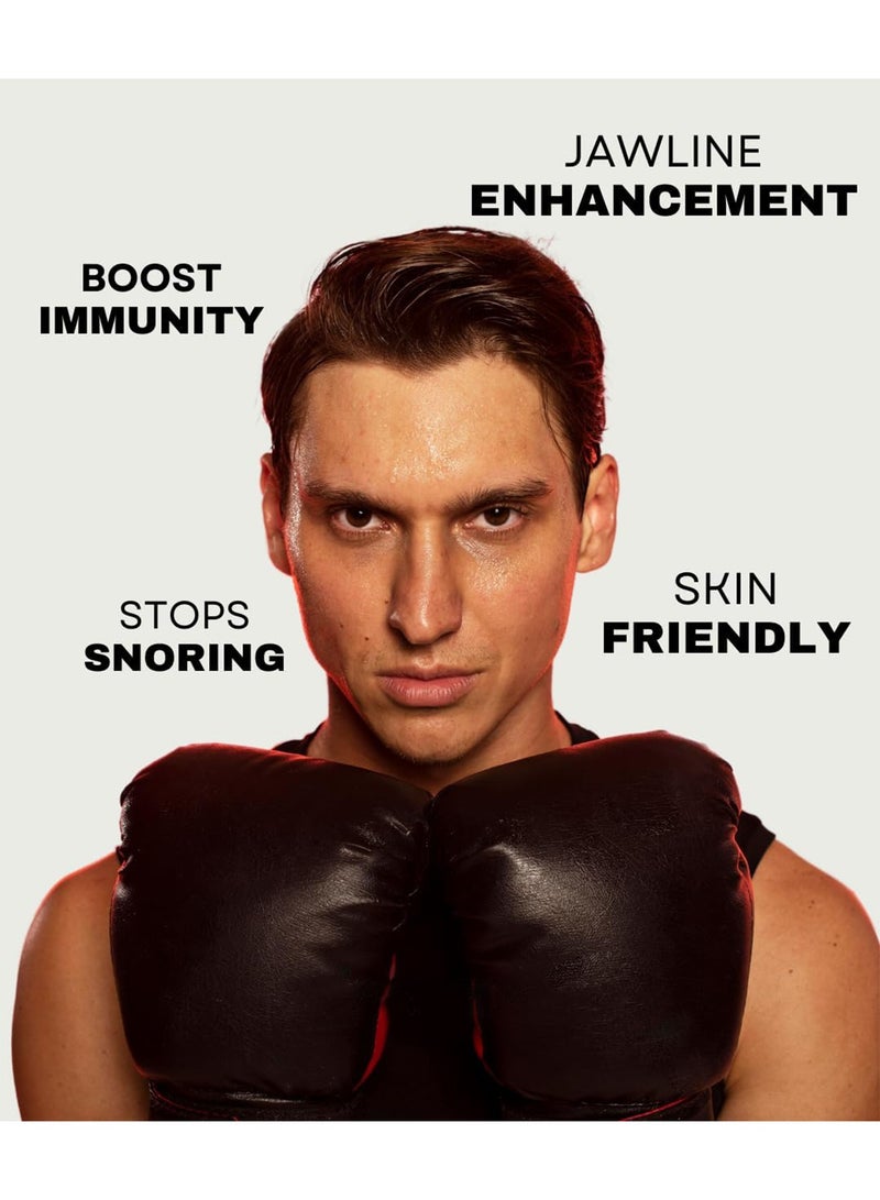 Chillspace Nasal Strips & Mouth Tape Set for 60 PCS | Oil & Sweat Proof Nose Patches + Bamboo silk Mouth Strips | Hypoallergenic, Strong Hold for Anti Snoring & Better Sleep (Black) - Image 4