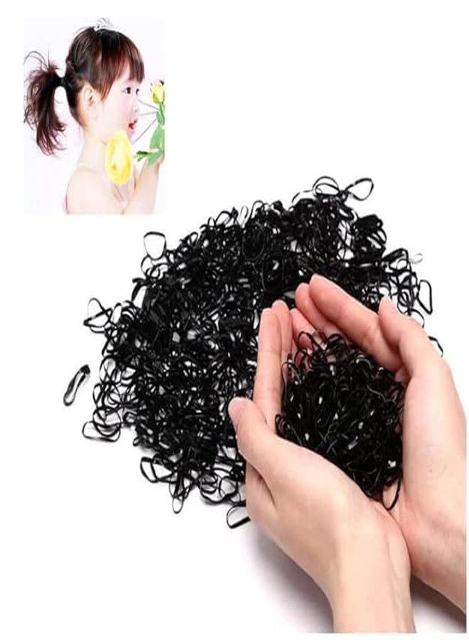 Pack of 150 in a box Black Disco Rubber bands in a Box Small Elastics Stretchy Hair Tie Ponytail Hair Rubber Band Holder for Women - Image 4