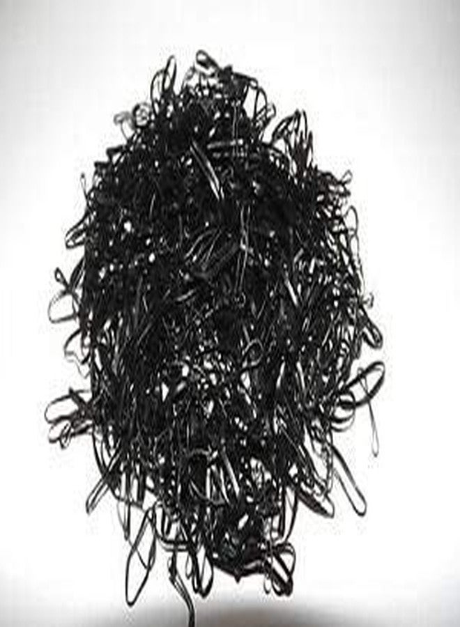 Pack of 150 in a box Black Disco Rubber bands in a Box Small Elastics Stretchy Hair Tie Ponytail Hair Rubber Band Holder for Women - Image 5