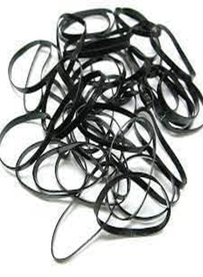 Pack of 150 in a box Black Disco Rubber bands in a Box Small Elastics Stretchy Hair Tie Ponytail Hair Rubber Band Holder for Women - Image 2
