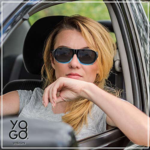 Yogo Vision Fit Over Wrap Sunglasses Polarized Lens Wear Over Eyeglasses 100% UV Protection for Men and Women - Image 3