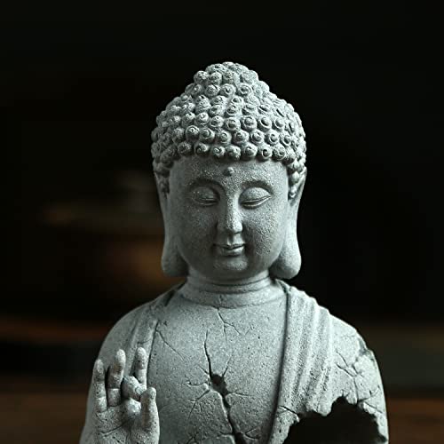 Sdeetesamjun Buddha Statue for Home Stone Zen Garden Accessories Meditation Zen Garden Yoga Bonsai Micro Landscape Feng Shui Decor Fish Tank Aquarium Decorations - Image 3