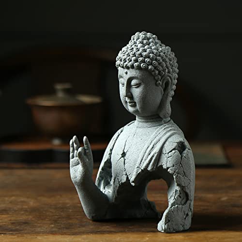 Sdeetesamjun Buddha Statue for Home Stone Zen Garden Accessories Meditation Zen Garden Yoga Bonsai Micro Landscape Feng Shui Decor Fish Tank Aquarium Decorations - Image 5