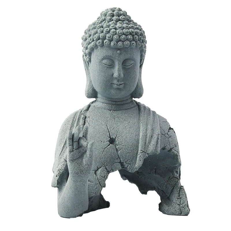 Sdeetesamjun Buddha Statue for Home Stone Zen Garden Accessories Meditation Zen Garden Yoga Bonsai Micro Landscape Feng Shui Decor Fish Tank Aquarium Decorations - Image 4