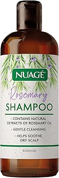 Nuage Rosemary Shampoo Contains Rosemary Extract and Proteins Help Soothe Dry Scalps with Gentle Cleansing Suitable For All Hair Types 400ml