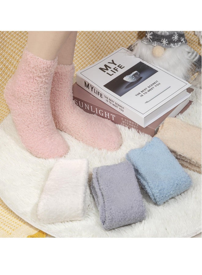 Thick Wool Socks for Womens, Size 35-45 (5-10), Warm Winter Soft Thermal Socks, Cozy Winter Socks for Women Gifts (5 Pairs) - Image 4
