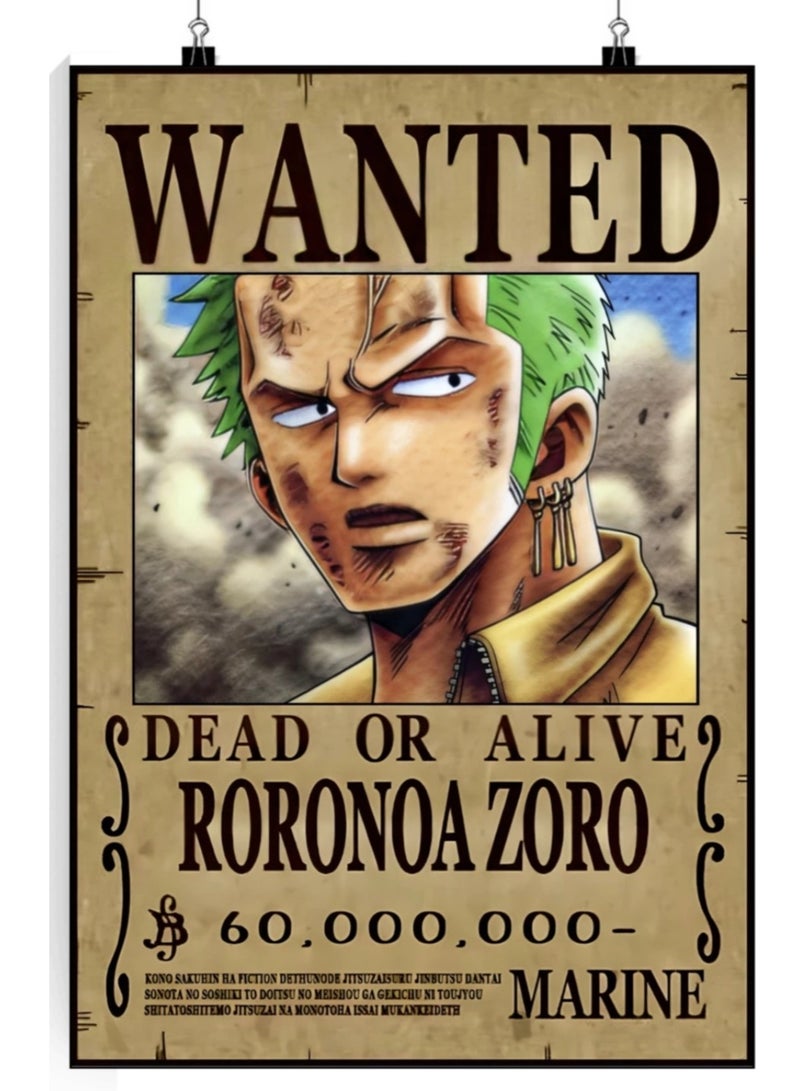 LOWHAT ملصق ون بيس، طباعة فن الأنمي - Image 1