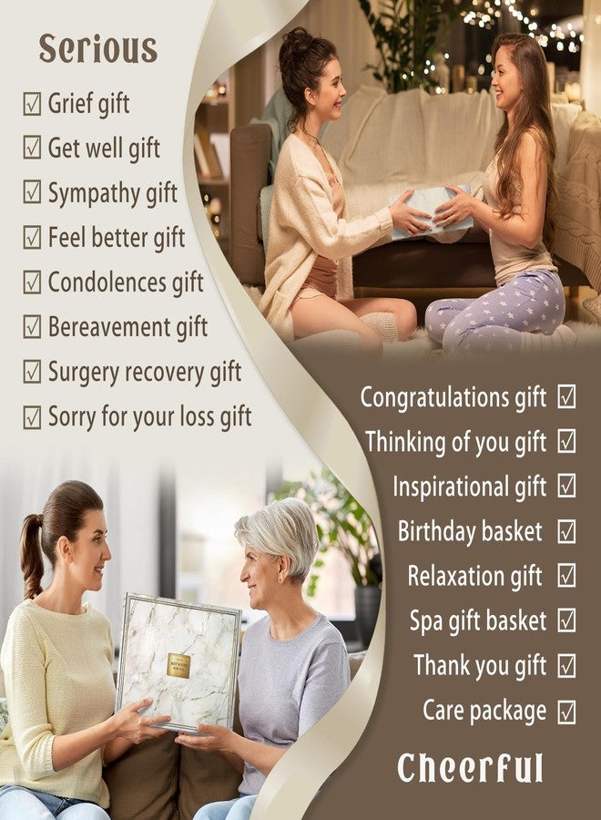 AHAGIFTREE Gift Baskets for Women,11PC Care Package with Moon Lamp,Grief,Get Well Soon After Surgery,Birthday,Think of You,Thank You,Sympathy - Image 3