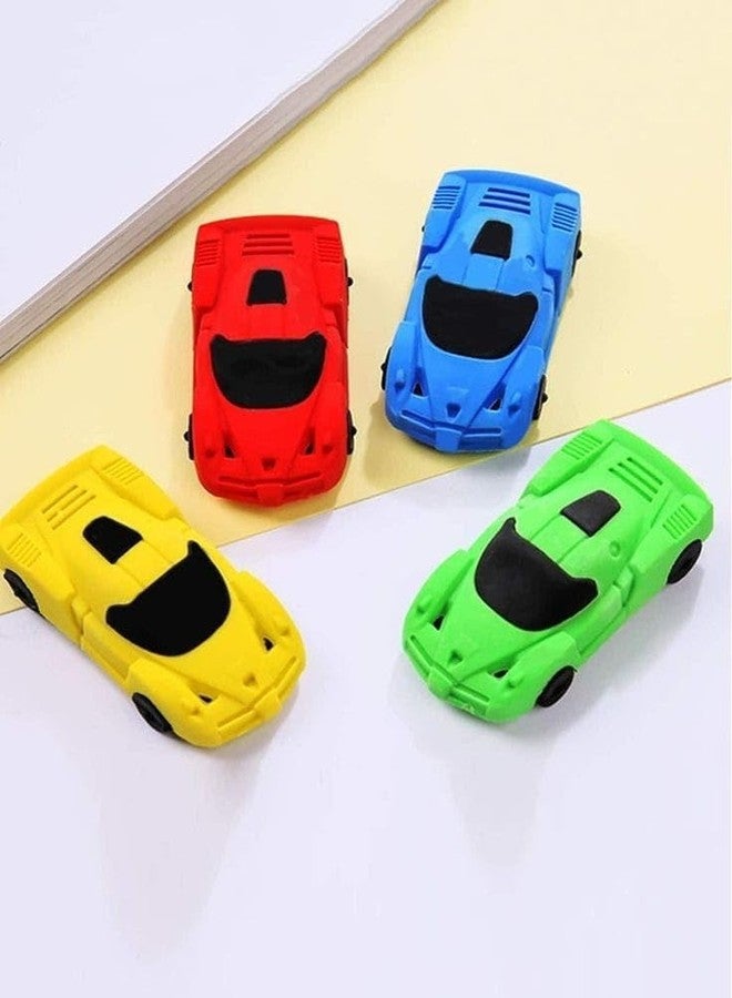 Nimida® Car Shaped Pack of 6 Cute Looking Erasers for School Going Kids/Birthday Return Gifts | Collectable Series | Non-Toxic | - Image 2