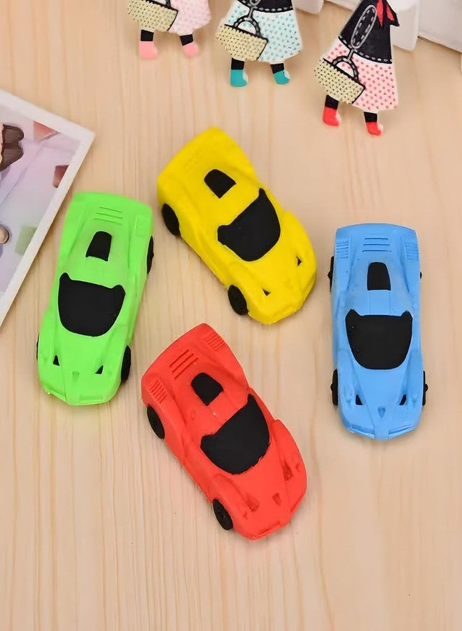 Nimida® Car Shaped Pack of 6 Cute Looking Erasers for School Going Kids/Birthday Return Gifts | Collectable Series | Non-Toxic | - Image 3