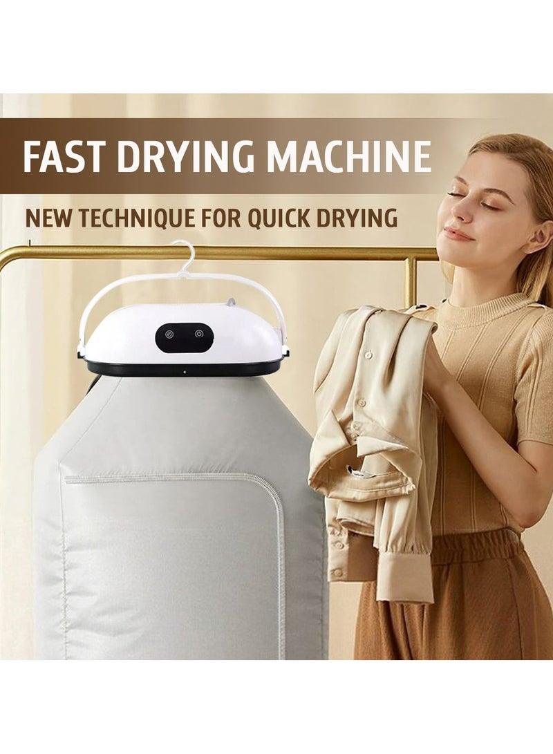 Clothes Dryer Portable Hanging Dryer For Home Travel Dorm Premium Mini Dryer Machine For Light Clothes Baby Clothes Quick And Easy To Use Small Compact Dryer Machine Clothes Wrinkle Removal - Image 1