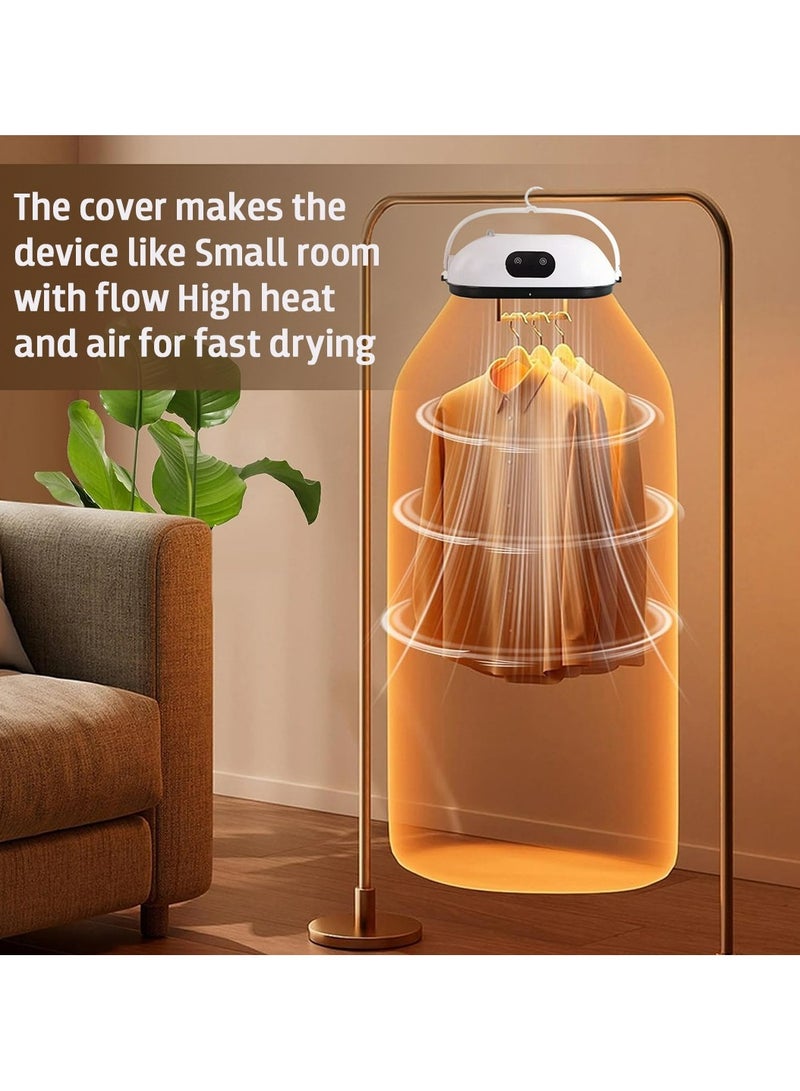 Clothes Dryer Portable Hanging Dryer For Home Travel Dorm Premium Mini Dryer Machine For Light Clothes Baby Clothes Quick And Easy To Use Small Compact Dryer Machine Clothes Wrinkle Removal - Image 2