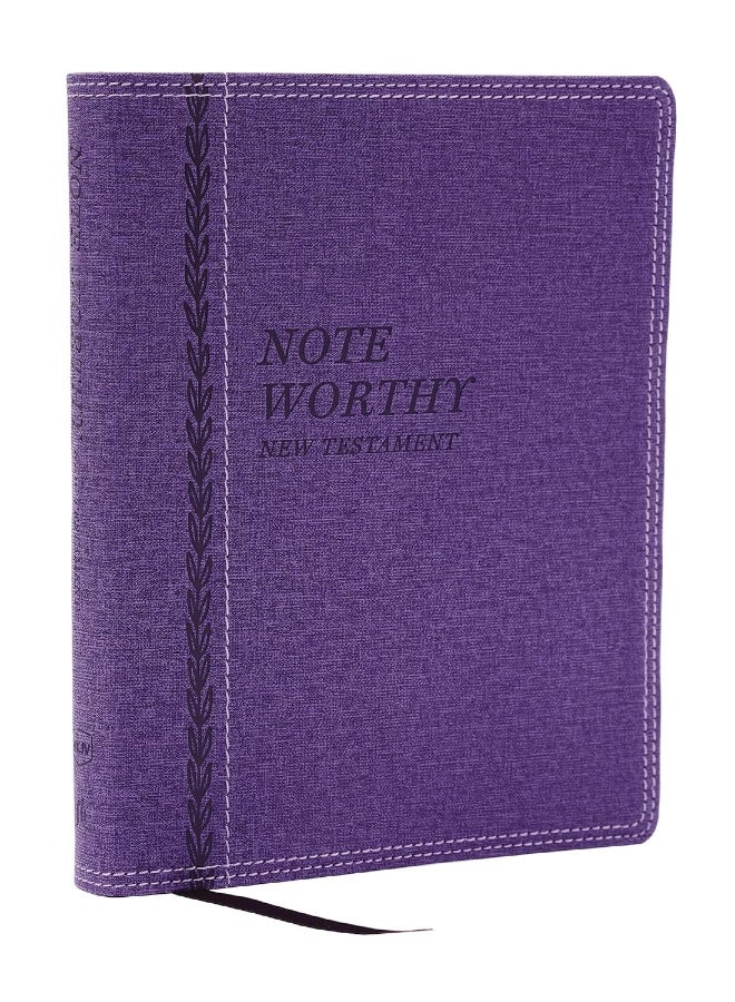 NoteWorthy New Testament: Read and Journal Through the New Testament in a Year (NKJV, Purple Leathersoft, Comfort Print) - Image 1