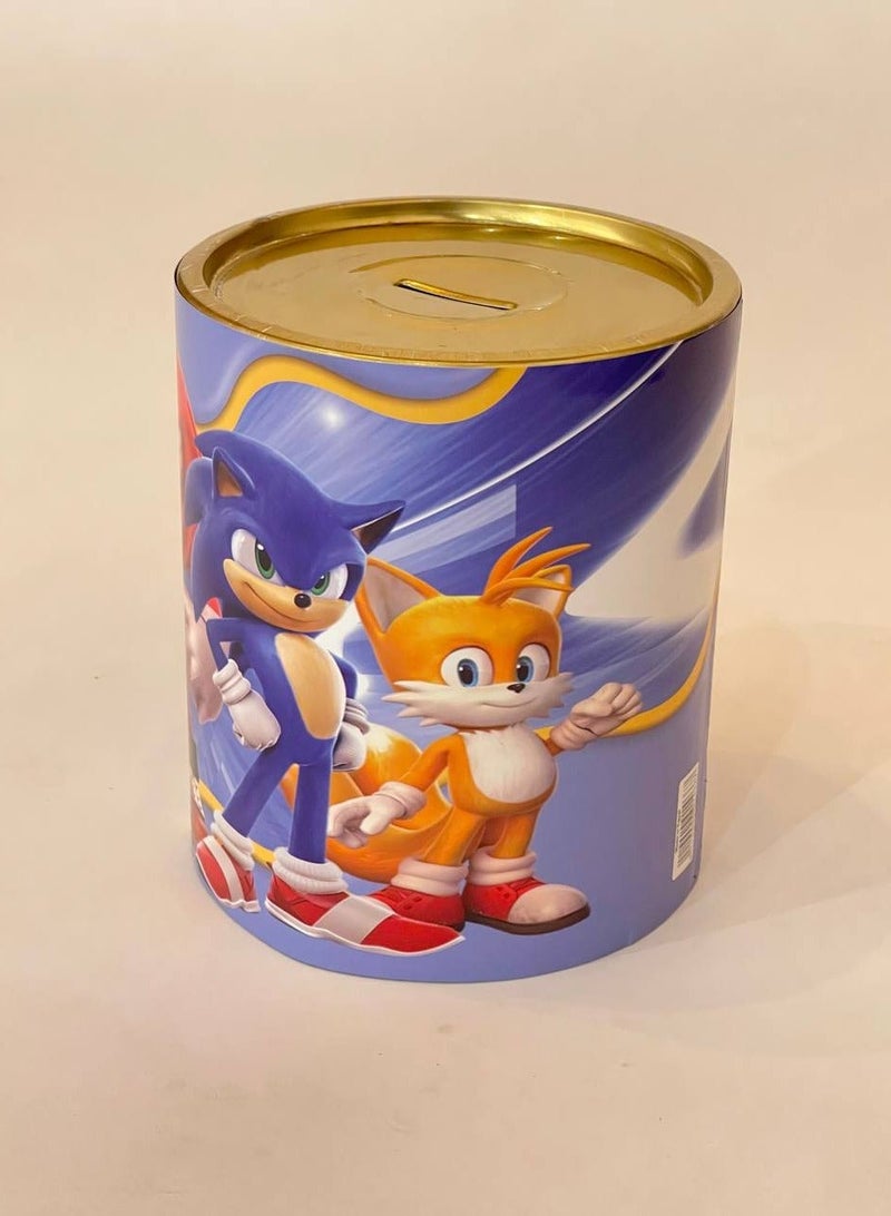 FUN MOMENT 15×13 cm metal children's Money bank with Sonic character design - Image 3