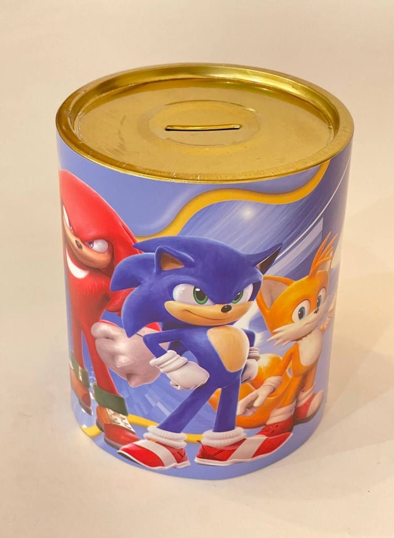 FUN MOMENT 15×13 cm metal children's Money bank with Sonic character design - Image 2