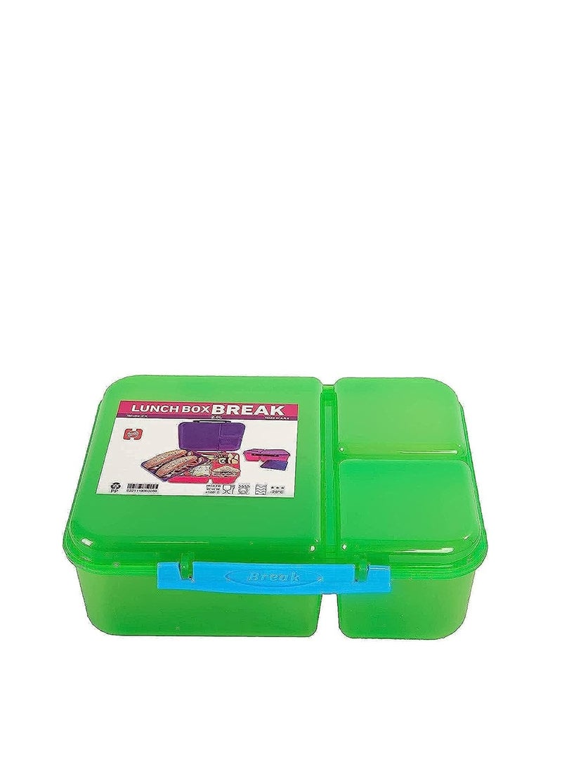 Lunch Box green 2 Liters