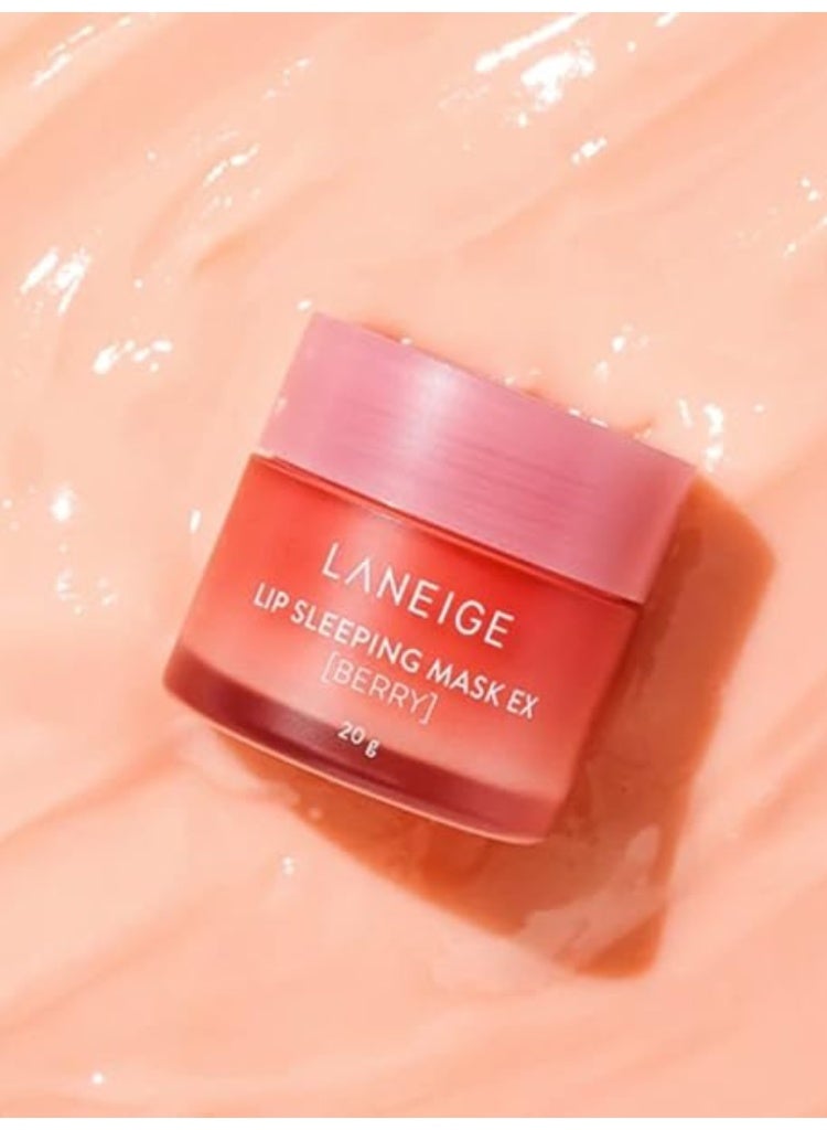 لانيج قناع الشفاه الليلي من LANEIGE EX – عناية ليلية للشفاه للترطيب والنعومة والشفاه المتألقة - Image 3