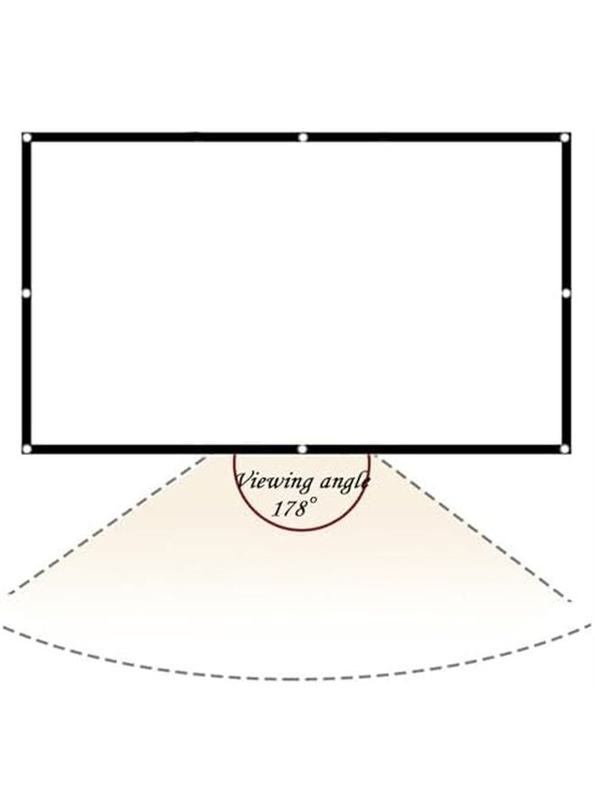 60 Inch Portable Projection Screen Magnetic Roll Up Display For Indoor Outdoor Camping - Image 4