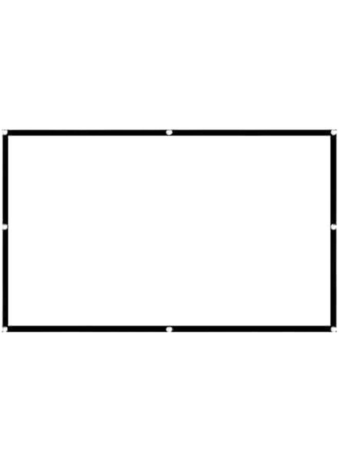 60 Inch Portable Projection Screen Magnetic Roll Up Display For Indoor Outdoor Camping - Image 1