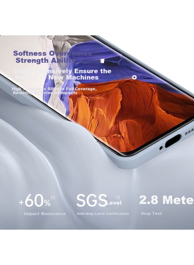 كيكل Keklle غطاء هاتف لـ Xiaomi 11 Ultra، غطاء واقي لـ Xiaomi 11 Ultra، غطاء ناعم سائل من السيليكون المغناطيسي الصديق للبشرة بتغطية كاملة واقي، بنفسجي لافندر - Image 2