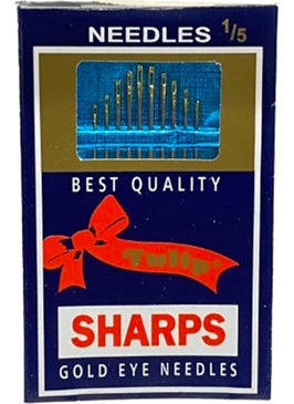 Tulip Gold Eyed Nickel Plated Sewing Needle TSH10  - Image 1