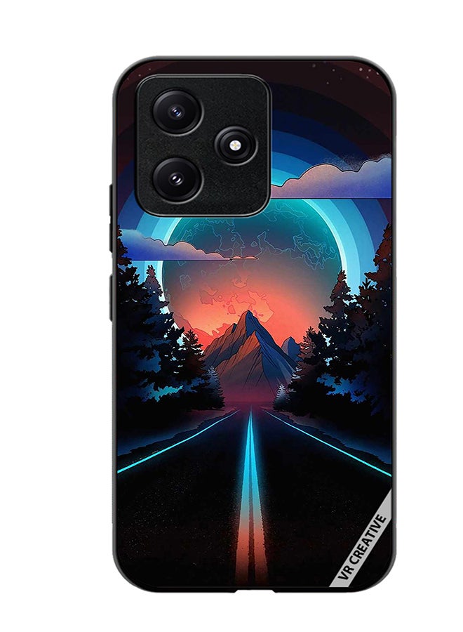 VR CREATIVE Protective Case Cover For Xiaomi Poco M6 Pro 5G Road To Paradise Design Multicolour - Image 1