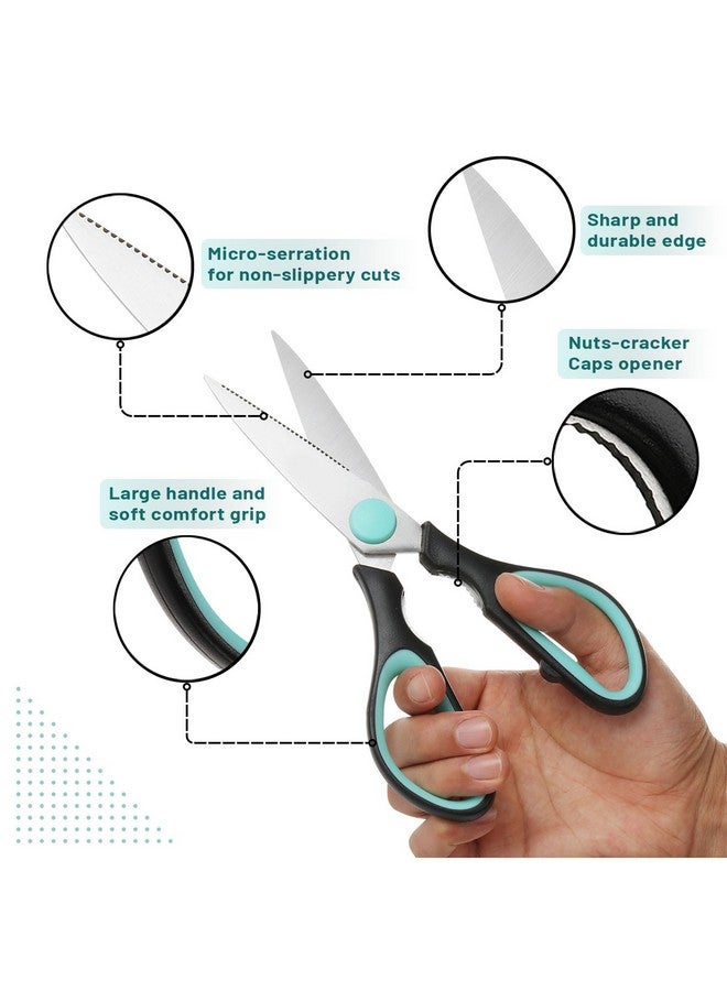Mr. Pen- 8 Inch Dishwasher Safe Food Scissors - Meat & Utility Kitchen Shears - Image 2