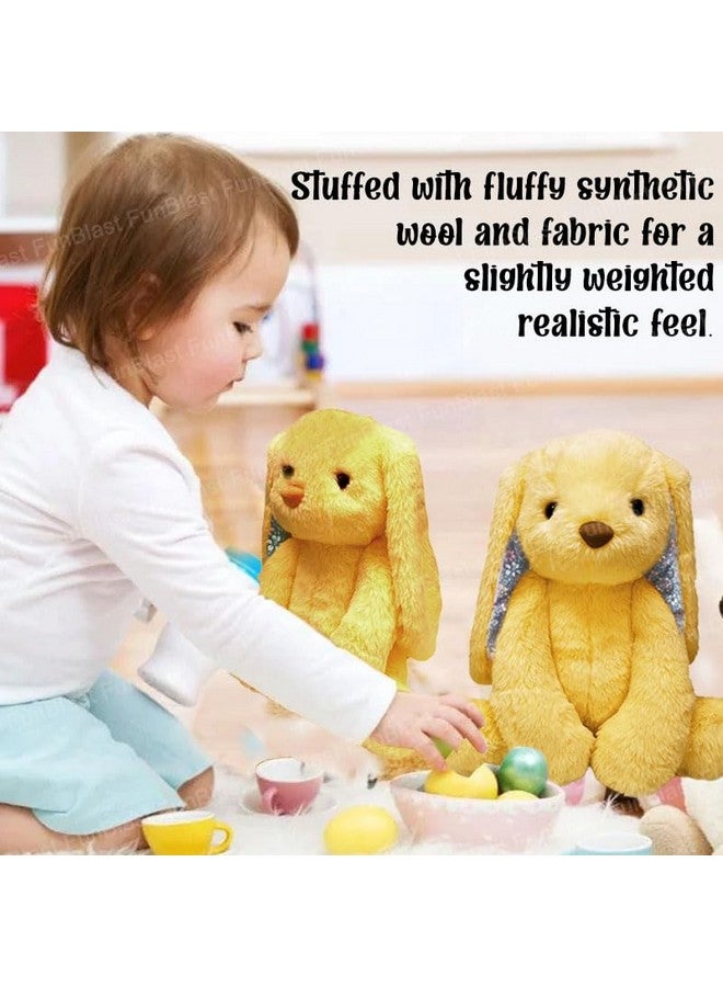 FunBlast Rabbit Stuffed Toys For Kids Soft Toys For Kids Rabbit Soft Toy Soft Fluffy Bunny Return Gifts For Kids Cute Stuffed Toy For Kids Home Decoration Soft Toy 30 Cm (Light Brown) - Image 5