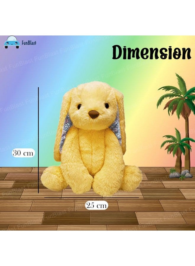 FunBlast Rabbit Stuffed Toys For Kids Soft Toys For Kids Rabbit Soft Toy Soft Fluffy Bunny Return Gifts For Kids Cute Stuffed Toy For Kids Home Decoration Soft Toy 30 Cm (Light Brown) - Image 2