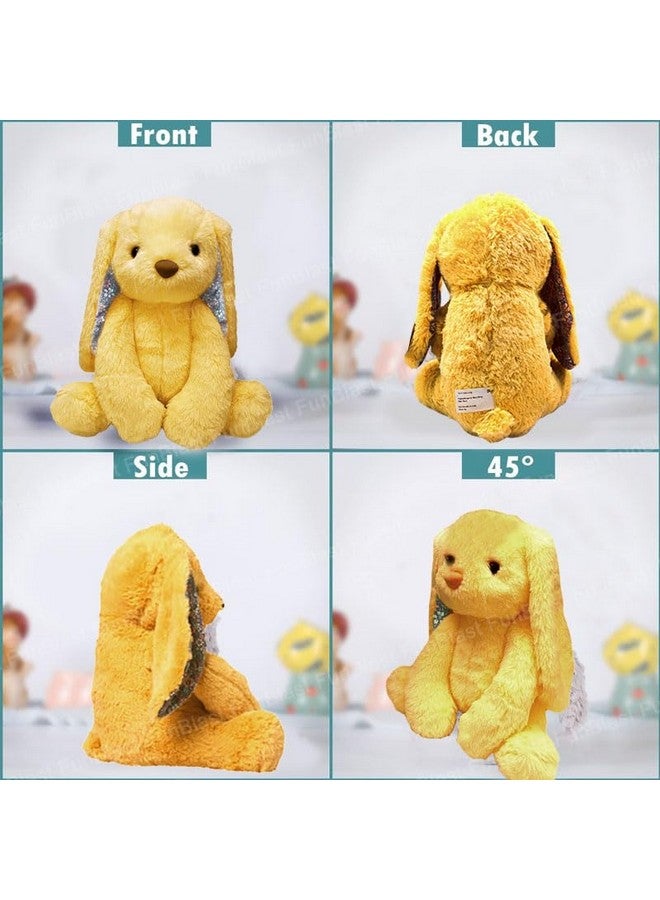 FunBlast Rabbit Stuffed Toys For Kids Soft Toys For Kids Rabbit Soft Toy Soft Fluffy Bunny Return Gifts For Kids Cute Stuffed Toy For Kids Home Decoration Soft Toy 30 Cm (Light Brown) - Image 3