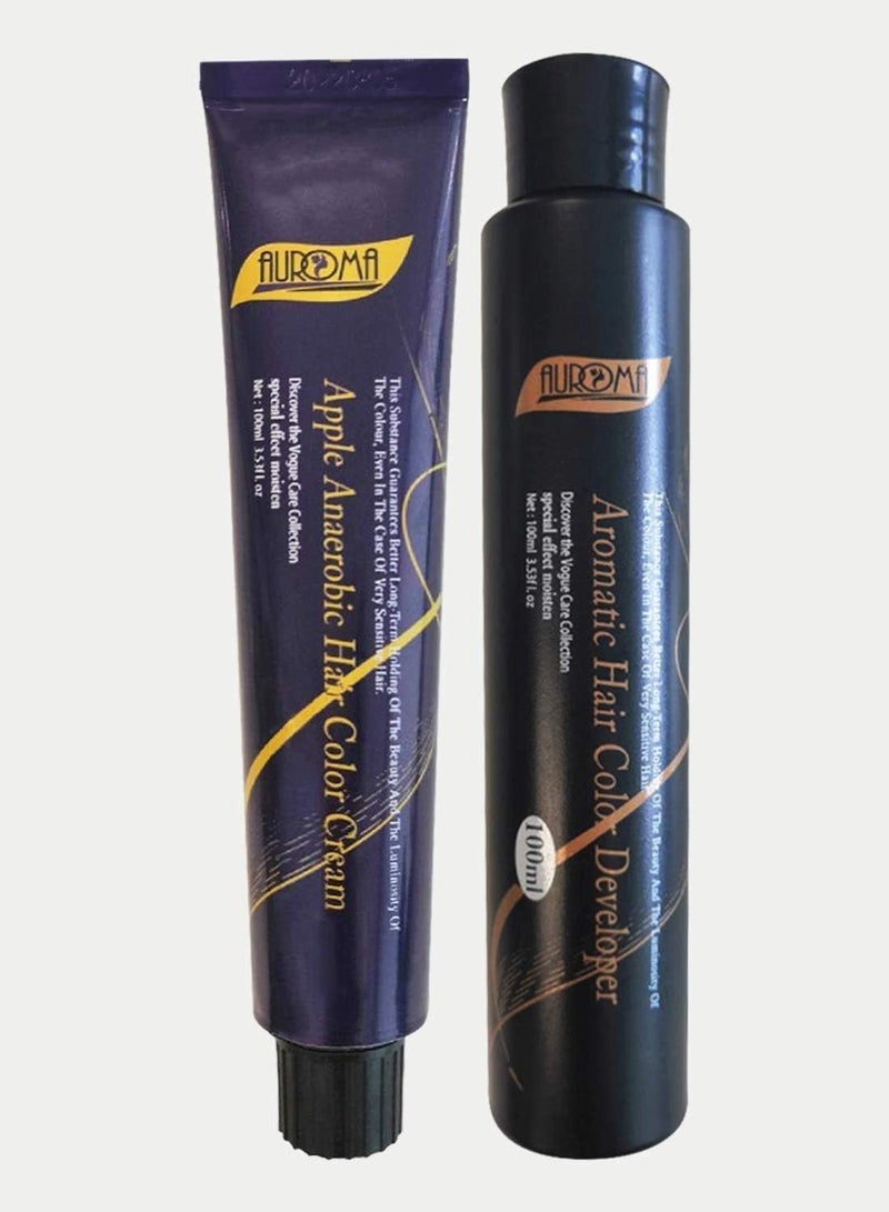 AUROMA كريم صبغة شعر طبيعي أسود S01 200 مل - Image 2
