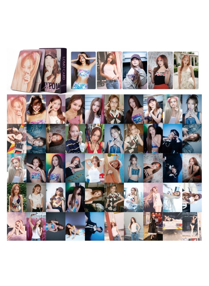 NIBEMINENT 55 Pcs Kpop TWICE - IM NAYEON Lomo Cards Card For Fans Collection Gifts - Image 2