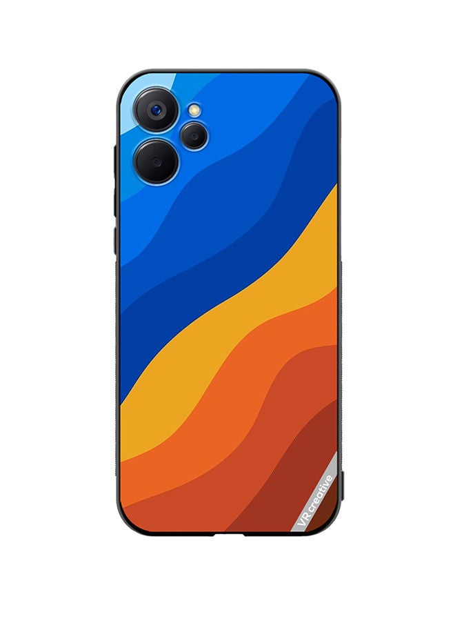 VR CREATIVE Protective Case Cover For Realme 9i 5G Multicolor Waves Design - Image 1