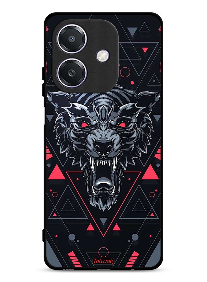 Tolwak Oppo A3 5G Protective Case Cover Scrolling Wolf - Image 1