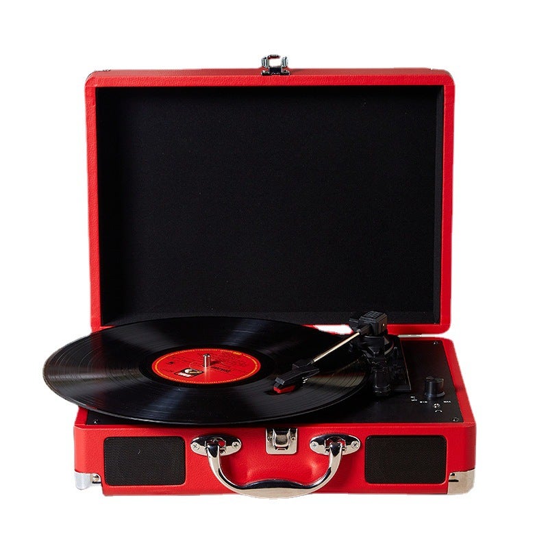 Spot Vinyl Portable Record Player Retro Gramophone Bluetooth Speaker Record Player Portable Wireless Bluetooth Audio - Image 5