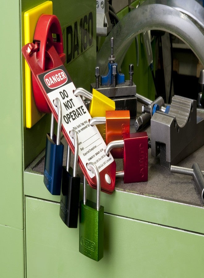 أباس قفل ABUS Red 72/40HB40 Lockout Tagout مع قيد بطول 1.5 بوصة، عبوة من 12 قفلًا متشابهًا، 12 قفلًا مع 24 مفتاحًا - Image 2