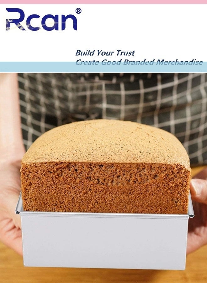 Rcan 8 Inches Square Cake Pan DIY Square Non-Stick Cuisine Baking Pan- Brownie Cake Pan Non-Stick Easy Clean Easy Release Durable Square Baking Pan Bread Mold and Loaf Pan - Image 3