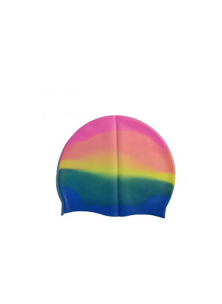 Lightweight, long-lasting, waterproof silicone swim cap for adults and children, multi-color 