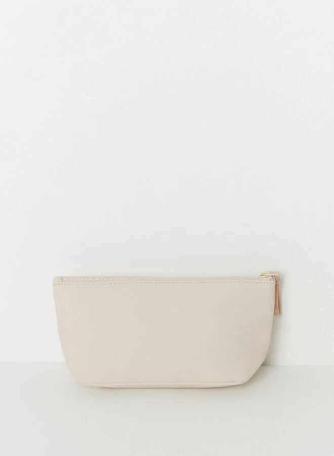 women'secret Small beige rubber toiletry bag