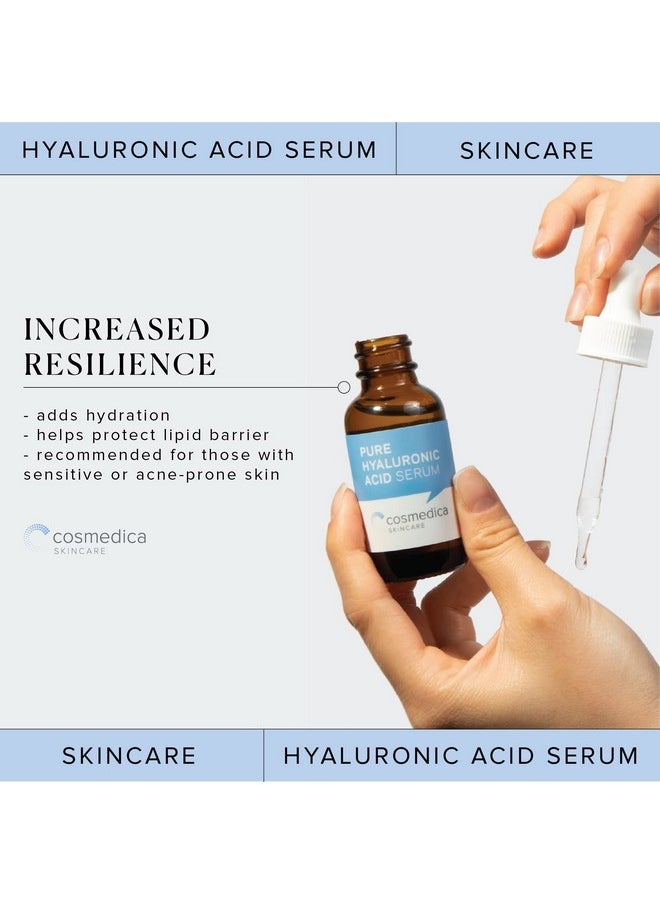 Cosmedica Skincare Hyaluronic Acid Serum for Skin- 100% Pure-Anti-Aging Serum- Intense Hydration + Moisture, Non-greasy, Paraben-free-Best Hyaluronic Acid for Your Face (Pro Formula)  - Image 3