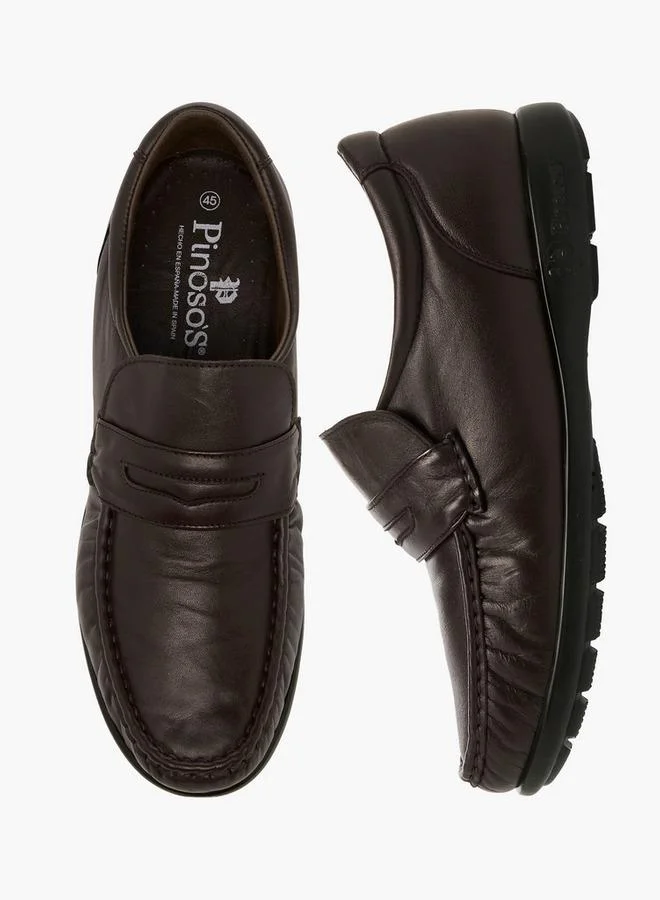 بينوسوس Men Slip-On Genuine Leather Loafers