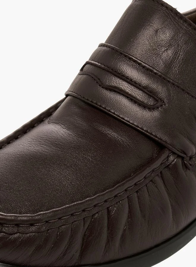 Pinosos BROWN Men Slip-On Genuine Leather Loafers for Men | Best Price UAE